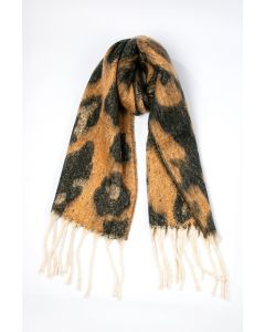 وشاح بنقشة حيوانية مزخرفة