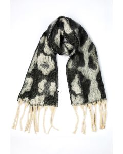 وشاح بنقشة حيوانية مزخرفة