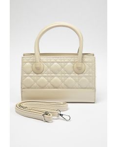 حقيبة يد مبطنة مع حزام قابل للفصل