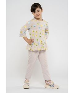 تيشيرت مطبع مع كشكش