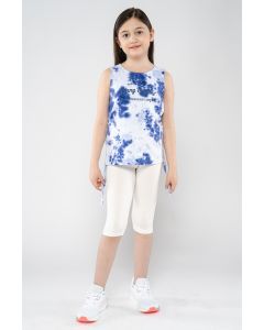 printed t-shirt with back open cut