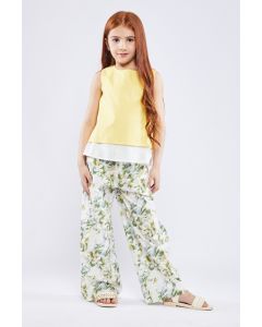 flowy printed pants