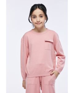 بلوزة محبوكة سادة