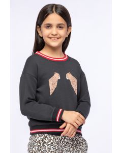 سويت شيرت بطبعة