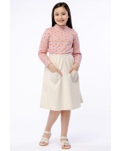 plain flowy skirt