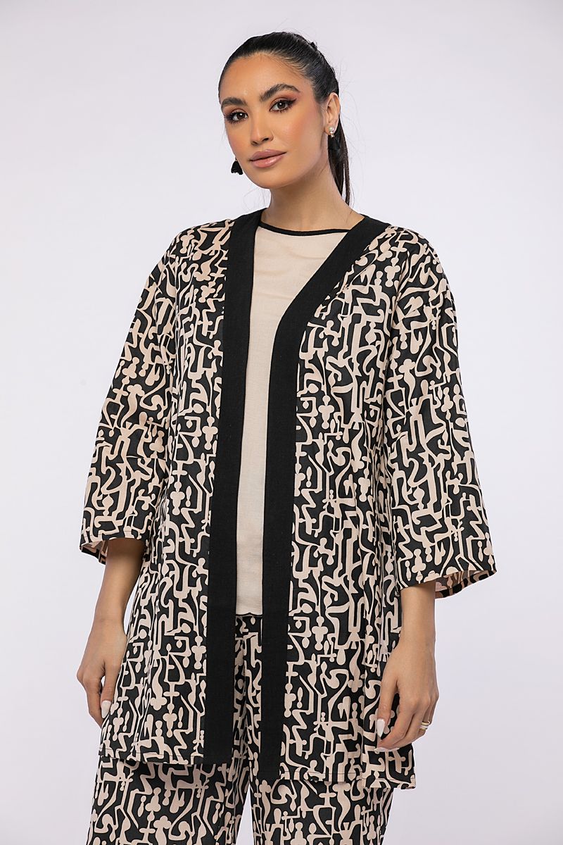 printed kimono