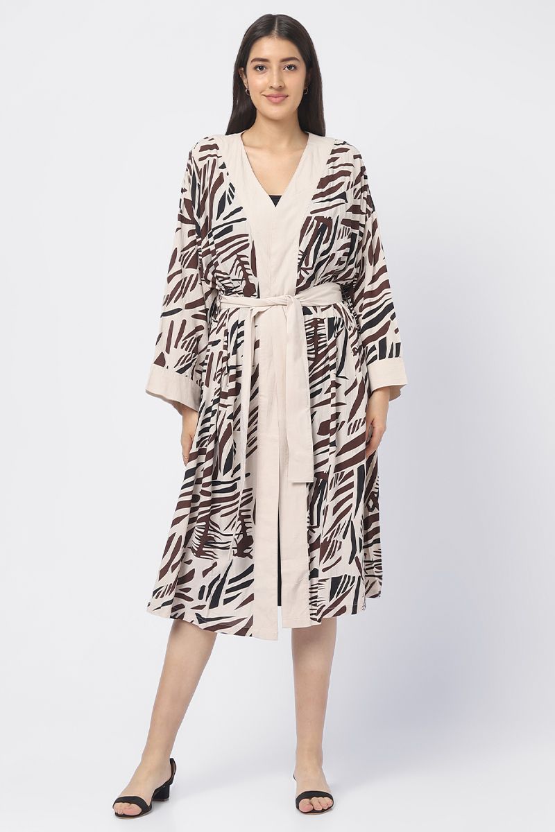 printed kimono