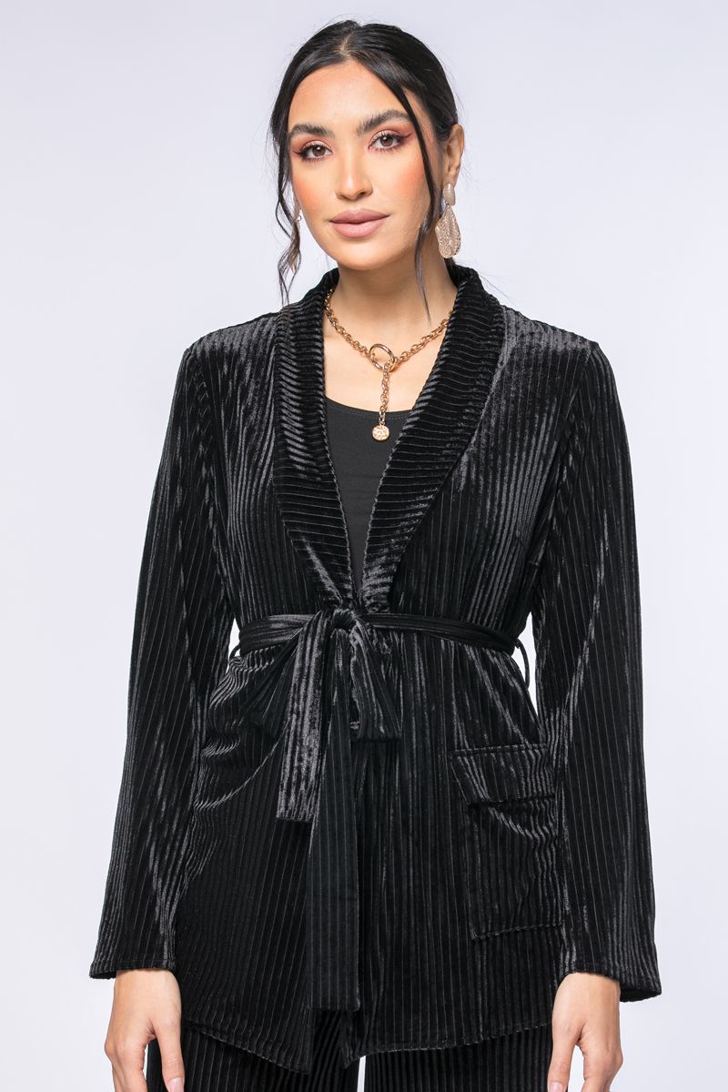 ribbed velvet jacket