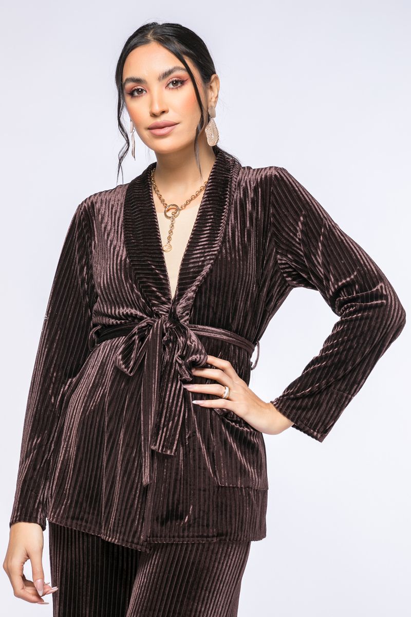 ribbed velvet jacket