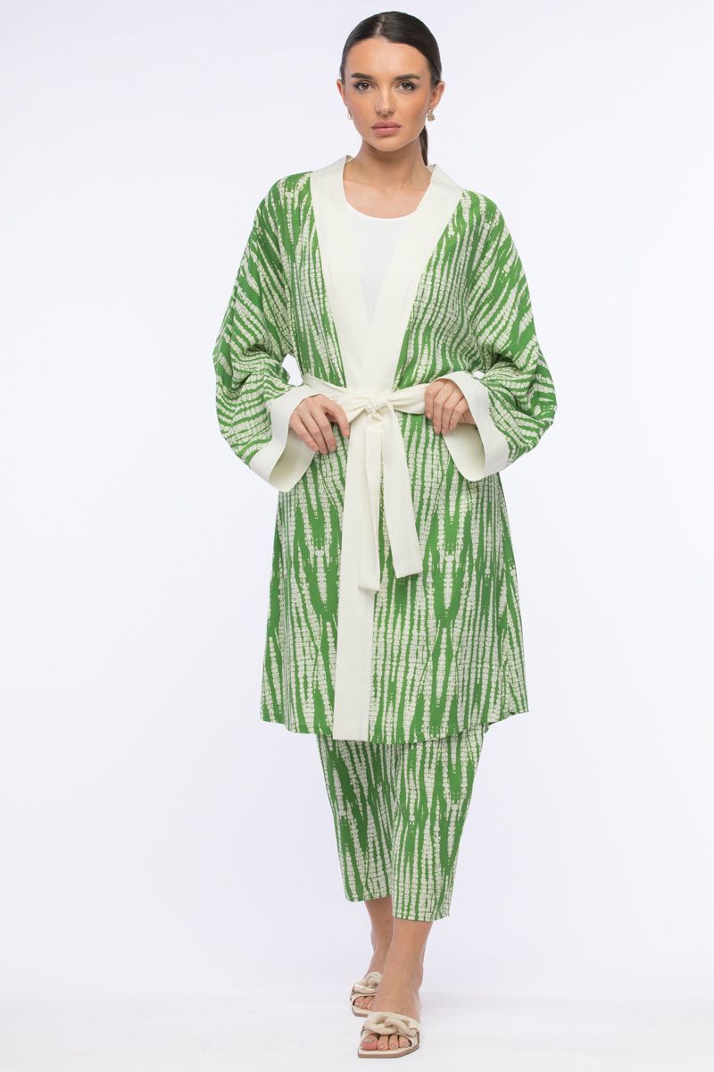 printed kimono shirt