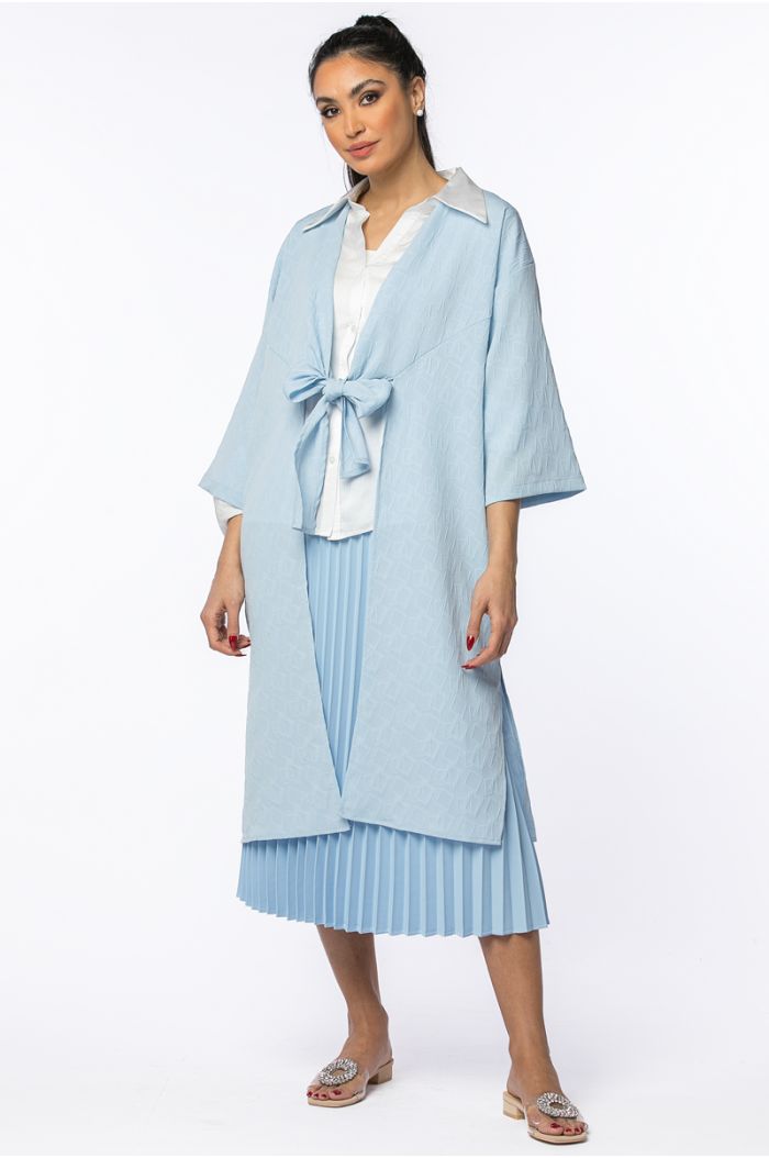 textured kimono shirt