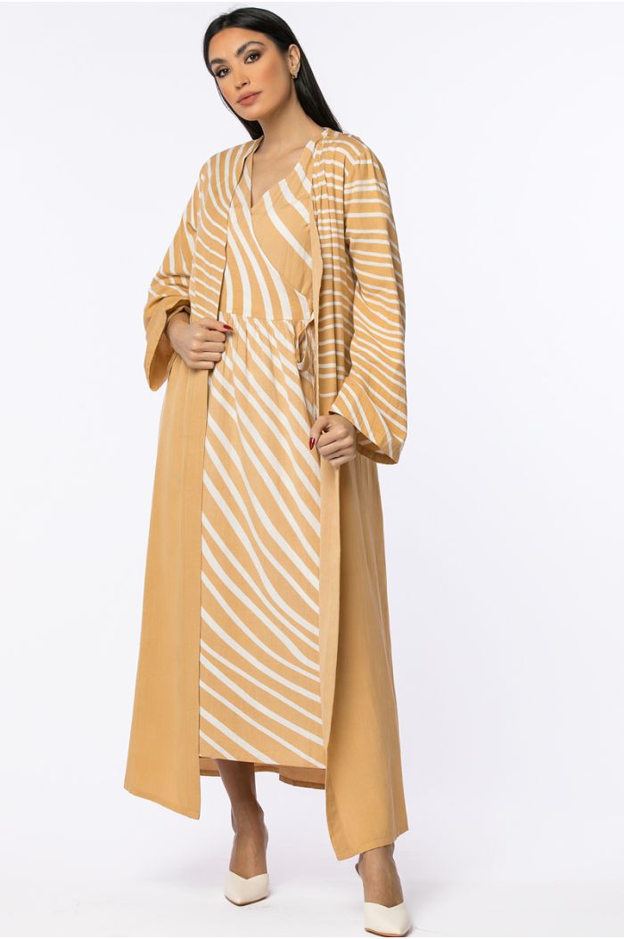 عباية خروج مخططة