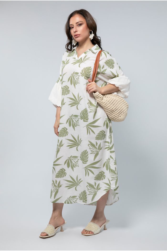 Printed Longline Dress - Timeless Prints, Effortless Drama