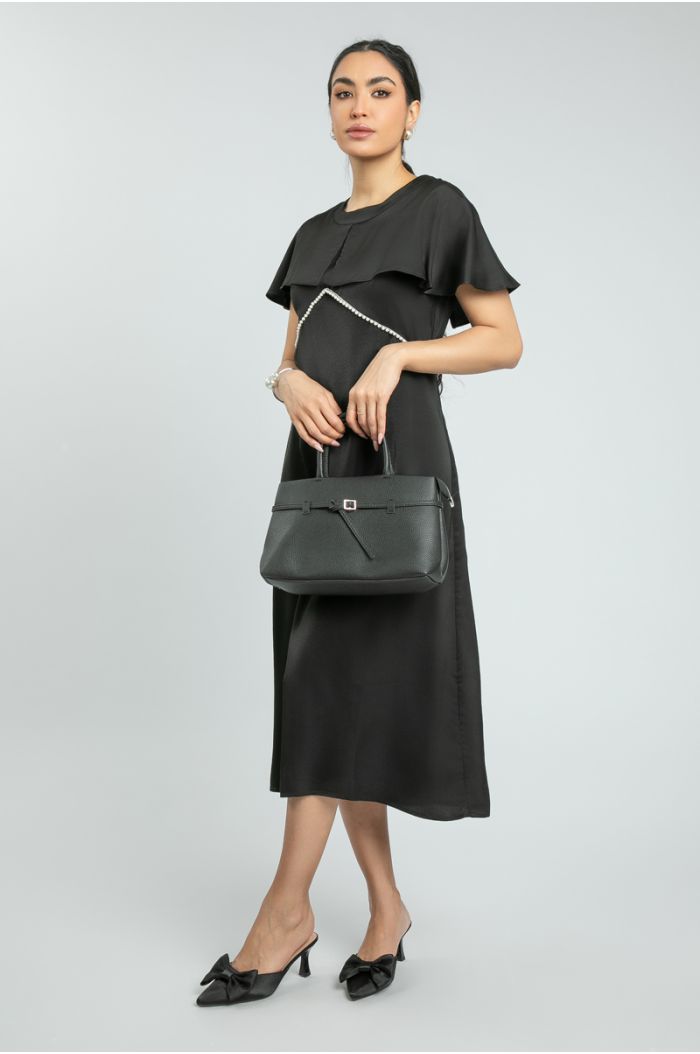 Women Delicate Satin Midi Dress