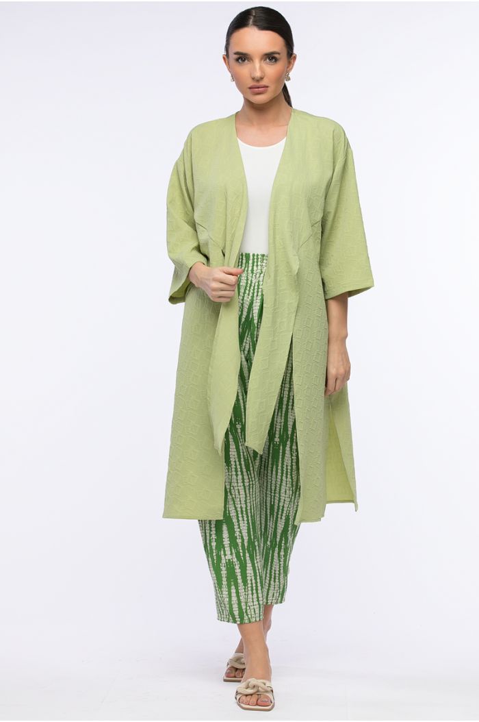 textured kimono shirt